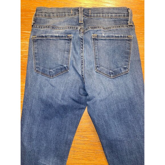 Flying Monkey Blue Distressed Skinny Jeans For Women - Size 24 - Picture 3 of 4